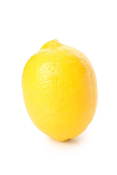 Ganz Frische Zitrone Auf Weißem Hintergrund — Stockfoto
