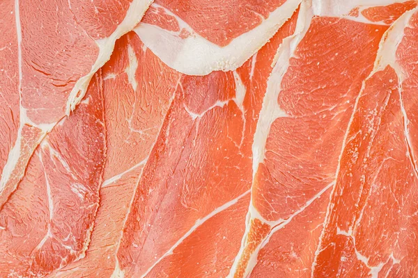 Tasty Jamon Slices Background — Stock Photo, Image