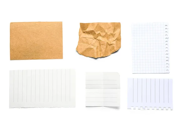 Paper Sheets White Background — Stock Photo, Image