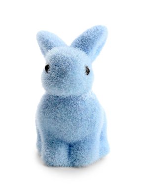 Beyaz arka planda izole sevimli Paskalya tavşan