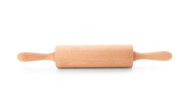 Beyaz arkaplanda izole edilmiş ahşap oklu iğne