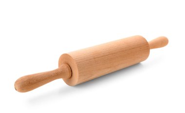 Beyaz arkaplanda izole edilmiş ahşap oklu iğne