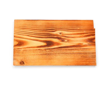 Beyaz arka plan üzerinde izole boş ahşap tahta