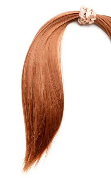 Hair Strand Scrunchy White Background — Stock Photo, Image