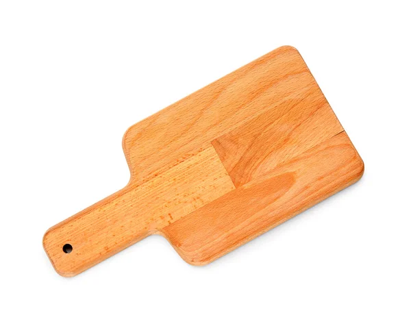 Wooden Cutting Board Isolated White Background — Stock Photo, Image