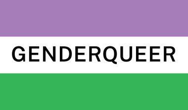 View of International Genderqueer Pride Flag clipart