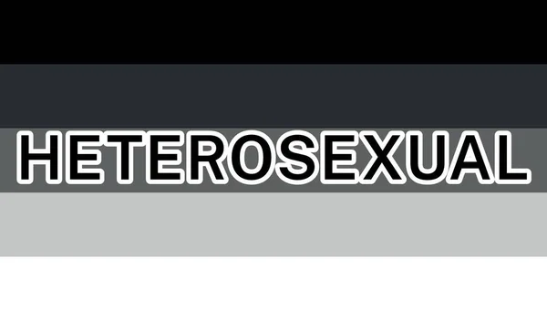 Utsikt Över Den Internationella Heterosexuella Flaggan — Stock vektor