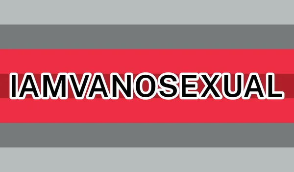 Bandera Internacional Del Orgullo Iamvanosexual — Vector de stock