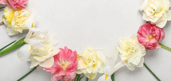 Vackra Våren Blommor Ljus Bakgrund Banner För Design — Stockfoto