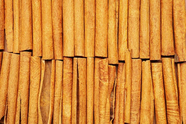 Cinnamon Tongkat Sebagai Latar Belakang Close Seup — Stok Foto
