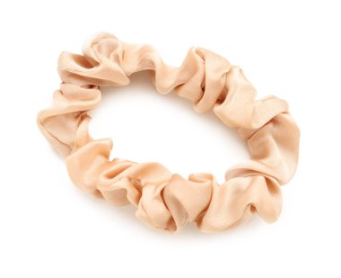 İpek tokası beyaz arkaplanda izole edildi