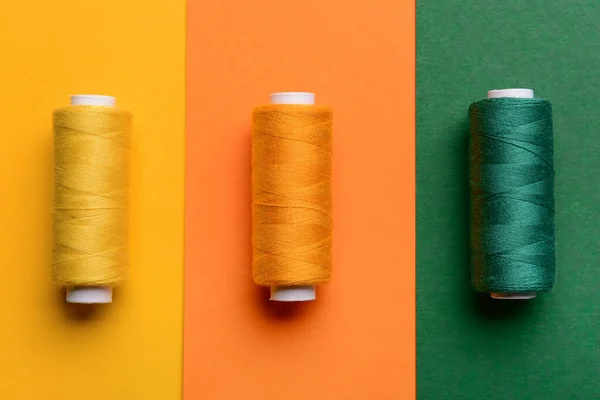 Colorful Sewing Threads Color Background — Stock Photo, Image