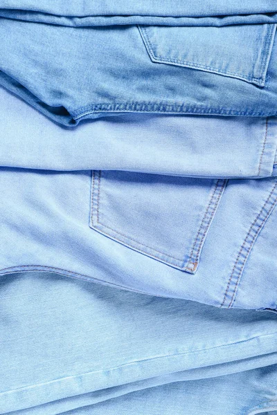 Jeans Bleu Comme Fond Gros Plan — Photo
