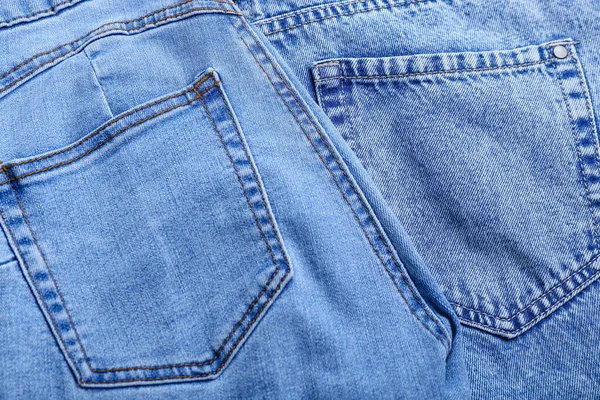 Calça Jeans Azul Como Fundo Close — Fotografia de Stock