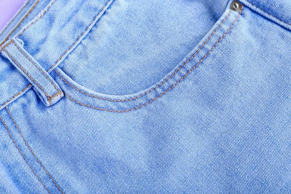 Modré Džíny Jako Pozadí Detailní Záběr — Stock fotografie