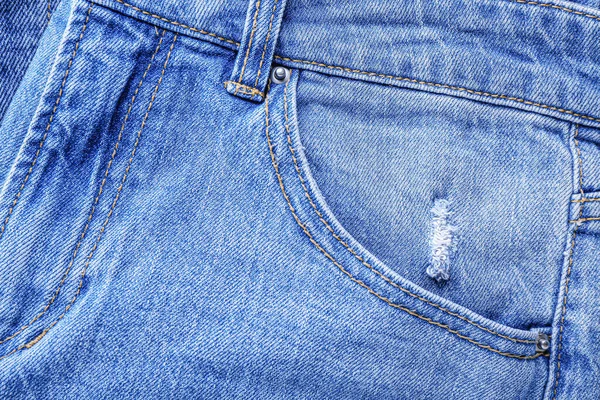 Blue Jeans Background Closeup — Stock Photo, Image