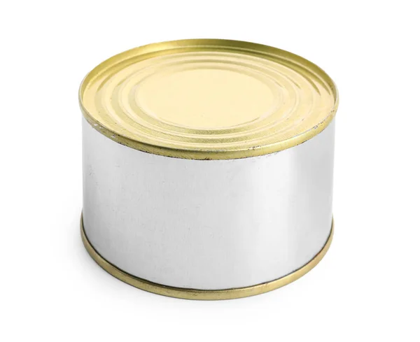 Tin Can Fish Isolated White Background — Stock Photo, Image