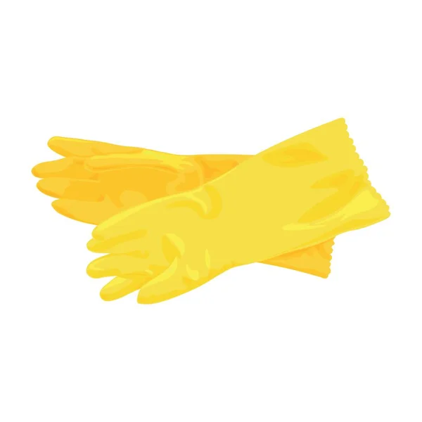 Ελαστικά Γάντια Για Houseceling Λευκό Φόντο — Διανυσματικό Αρχείο