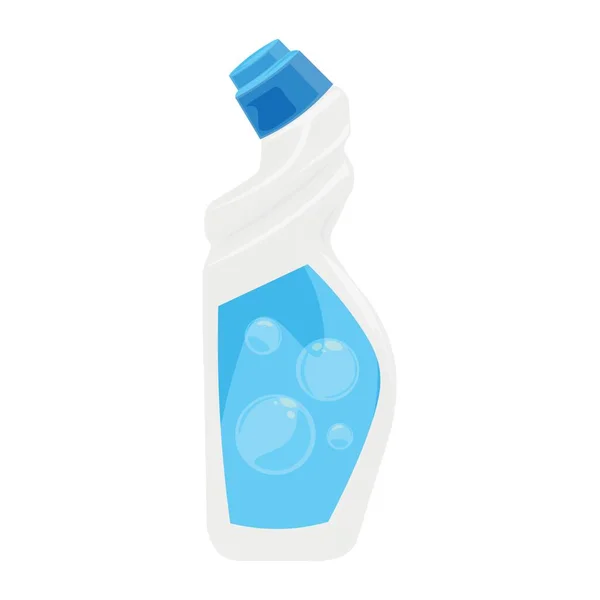 Bottle Detergent Housecleaning White Background — Stock Vector