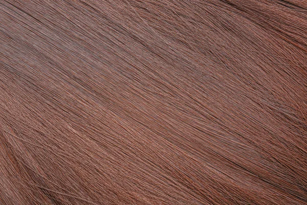 Hnědé Vlasy Jako Pozadí Detailní Záběr — Stock fotografie