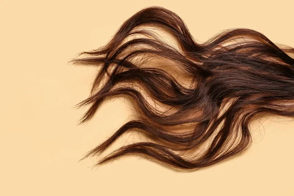 Корисне Волосся Бежевому Тлі — стокове фото