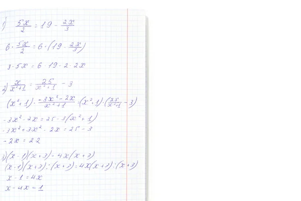Копилка Формулами Математики Изолированы Белом Фоне — стоковое фото