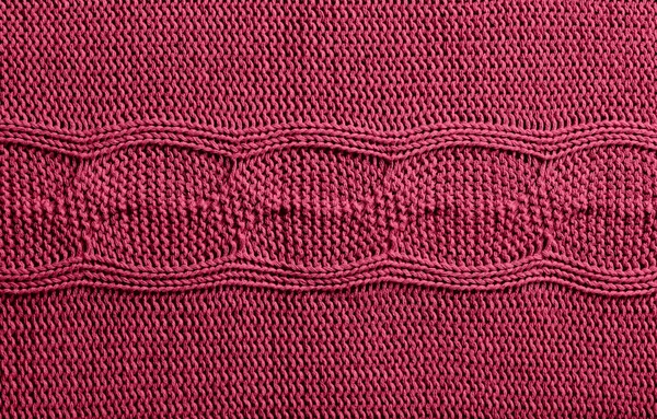 针织洋红织物 — 图库照片