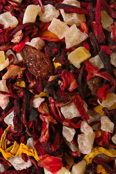 Αποξηραμένα Φρούτα Τσάι Φόντο Closeup — Φωτογραφία Αρχείου