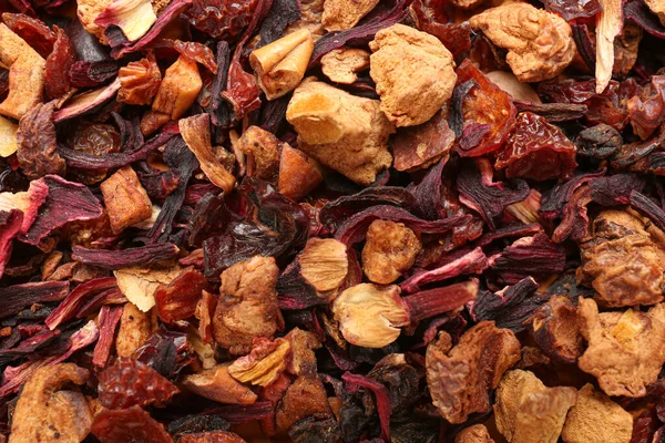 stock image Dried fruit tea as background, closeup