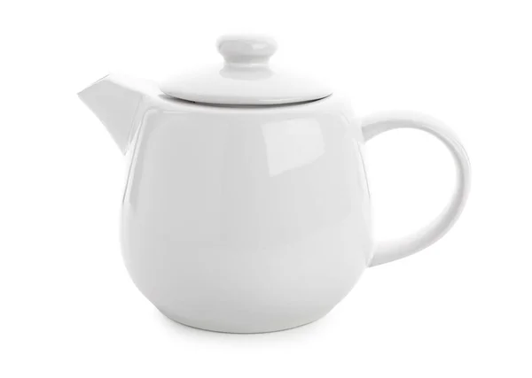 Чайник Ізольований Білому Тлі — стокове фото