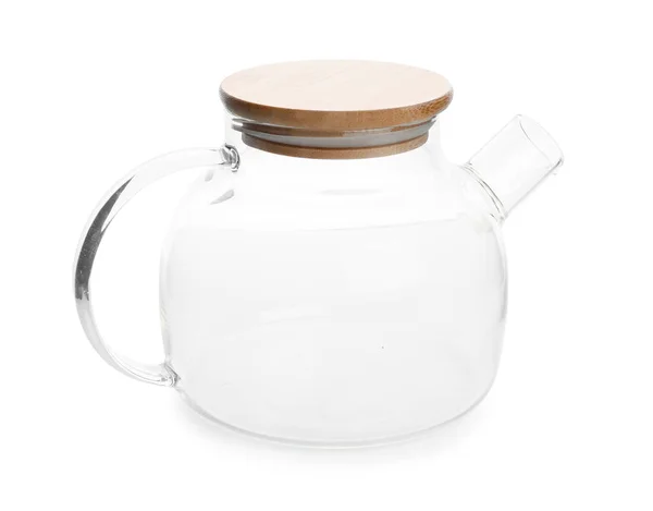 Modern Çaydanlık Beyaz Arkaplanda Izole Edilmiş — Stok fotoğraf