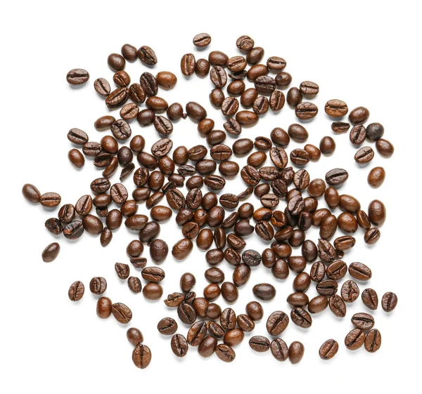 Kávébab Elszigetelt Fehér Alapon — Stock Fotó