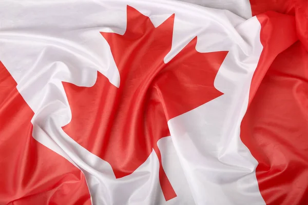 Arkaplan Olarak Kanada Bayrağı Yakın Plan — Stok fotoğraf