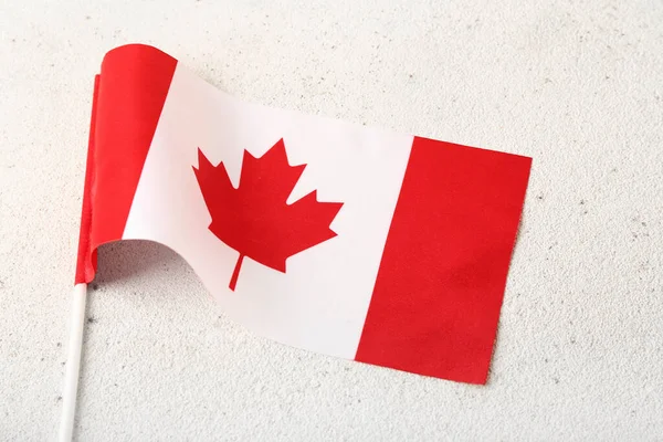 Vlag Van Canada Witte Achtergrond Close — Stockfoto