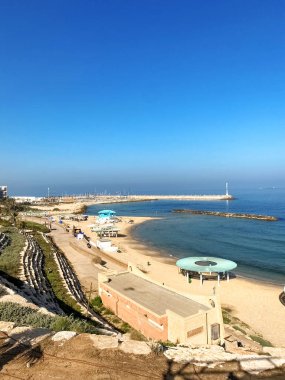 Güzel plaj ve deniz manzarası