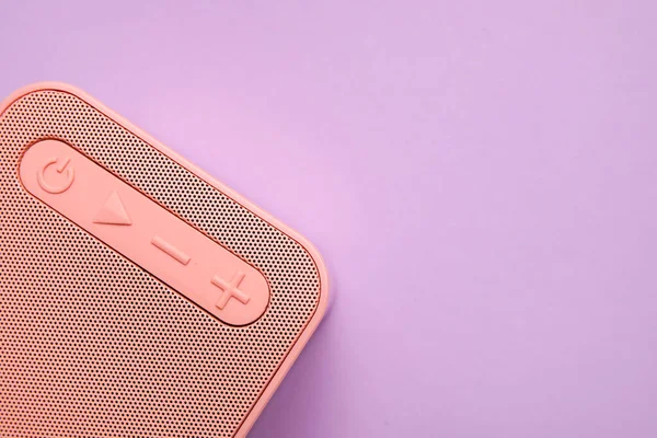 Square Speaker Purple Background Closeup — Stock Photo, Image