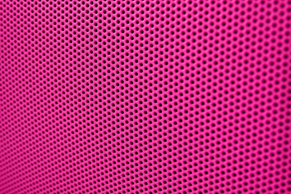 Nahaufnahme Eines Modernen Rosa Lautsprechers — Stockfoto