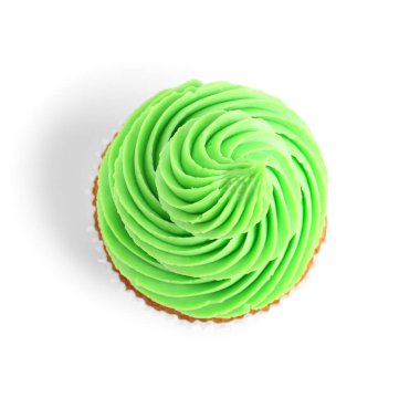 Beyaz arka planda lezzetli kekler.