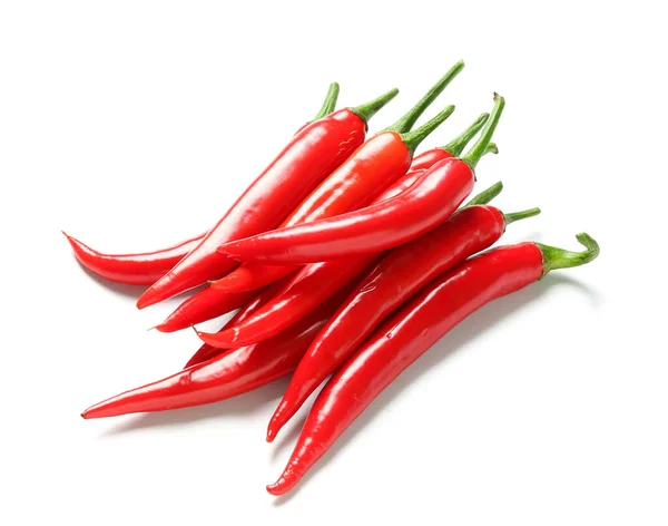 Hot Chili Paprika Izolovaných Bílém Pozadí — Stock fotografie
