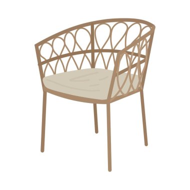 Beyaz arka planda modern sandalye