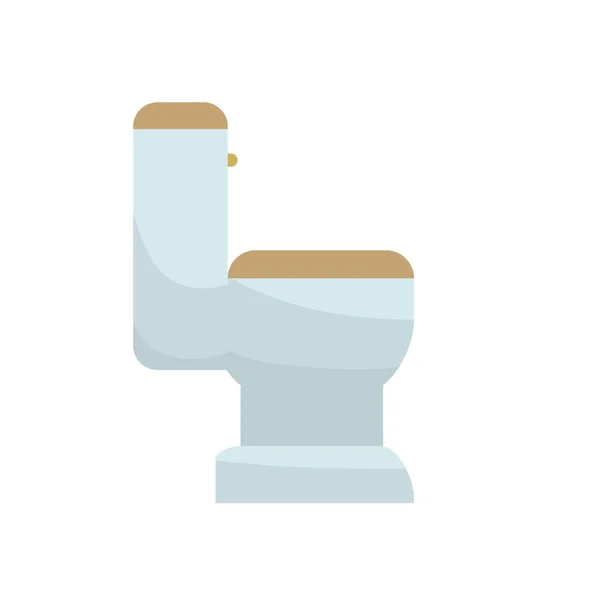 Toilet Bowl White Background — Stock Vector