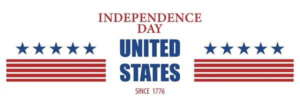 Banner Usa Independence Day — Vector de stoc