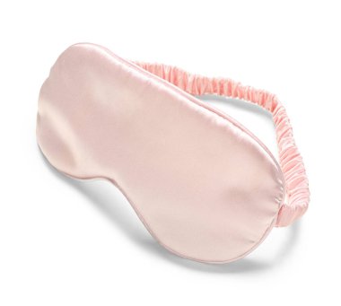 Beyaz arkaplanda şık uyku maskesi