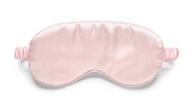 Beyaz arkaplanda şık uyku maskesi