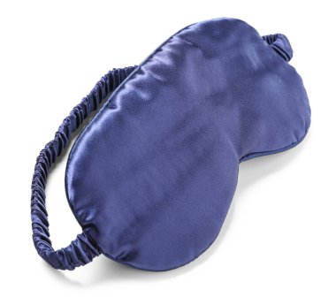 Beyaz arkaplanda şık uyku maskesi