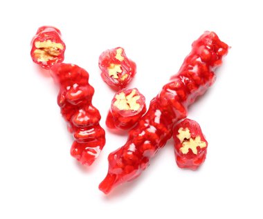 Beyaz arka planda izole edilmiş lezzetli kilise kilisesi.