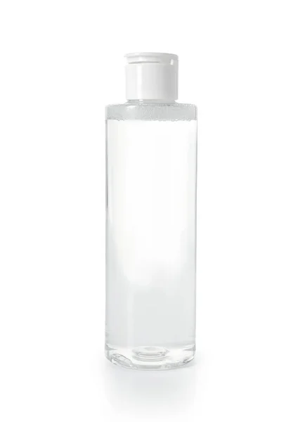 Botella Agua Micelar Sobre Fondo Blanco —  Fotos de Stock