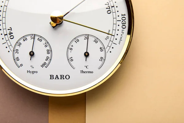 Aneroid Barometer Colorful Background — Stock Photo, Image