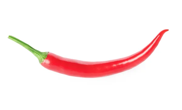 Čerstvé Chilli Papričky Izolované Bílém Pozadí — Stock fotografie