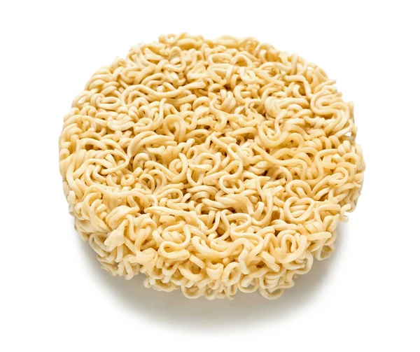 Raw Instant Noodles White Background — Stock Photo, Image